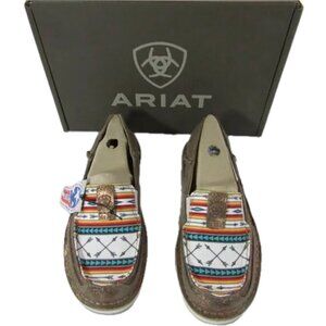 ARIAT Cruiser Aztec Arrow Slip-On Moccasin Shoes Loafers Womens 8.5  NEW